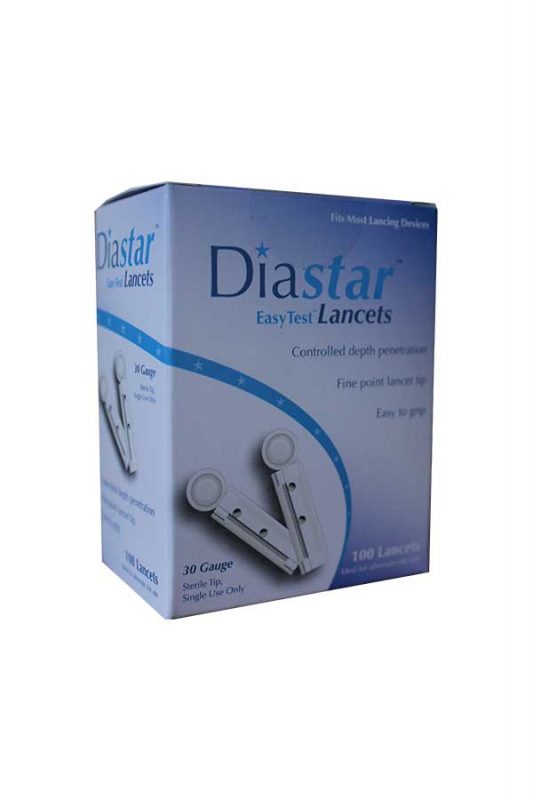 DIASTAR EASYTEST UNIVERSAL LANCETS 30G 100 count