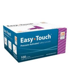 EASYTOUCH PRESSURE-ACTIVATED SAFETY LANCETS 100ct.
