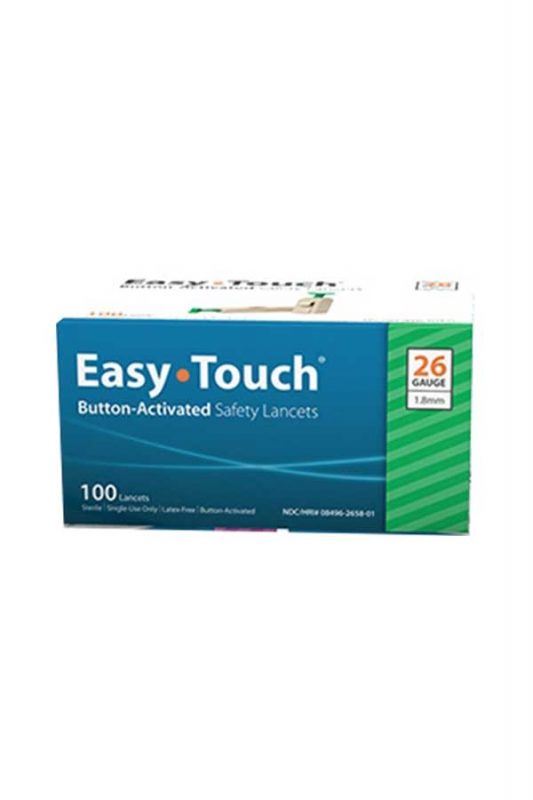 EASYTOUCH BUTTON-ACTIVATED SAFETY LANCETS 100ct.