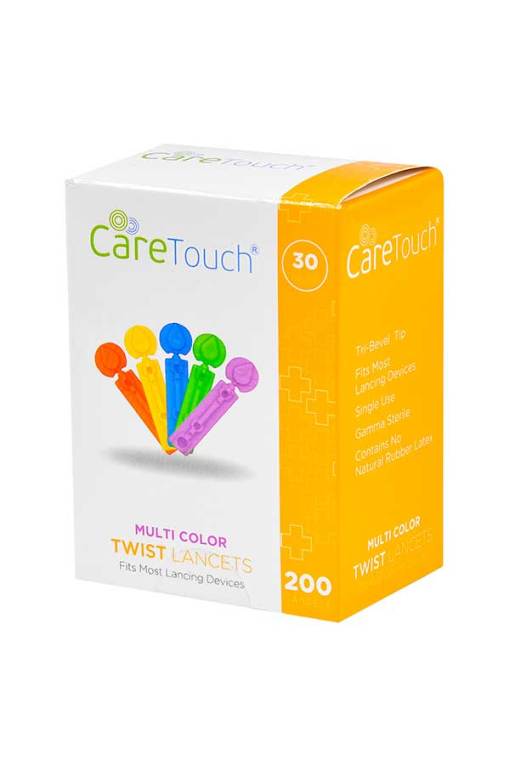 CareTouch-lancets-twist-top-multi-color-200-count-30G