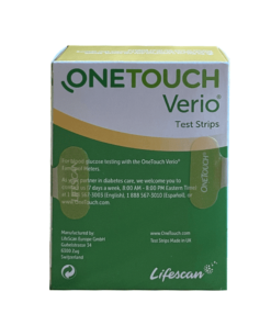 onetouch verio glucose test strips 50 count