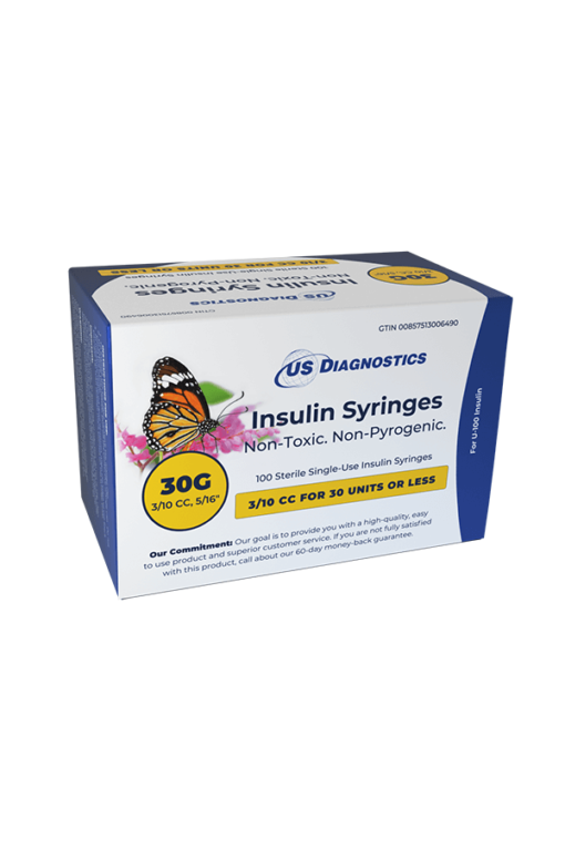 US Diagnostics insulin syringes 30G 0.3cc