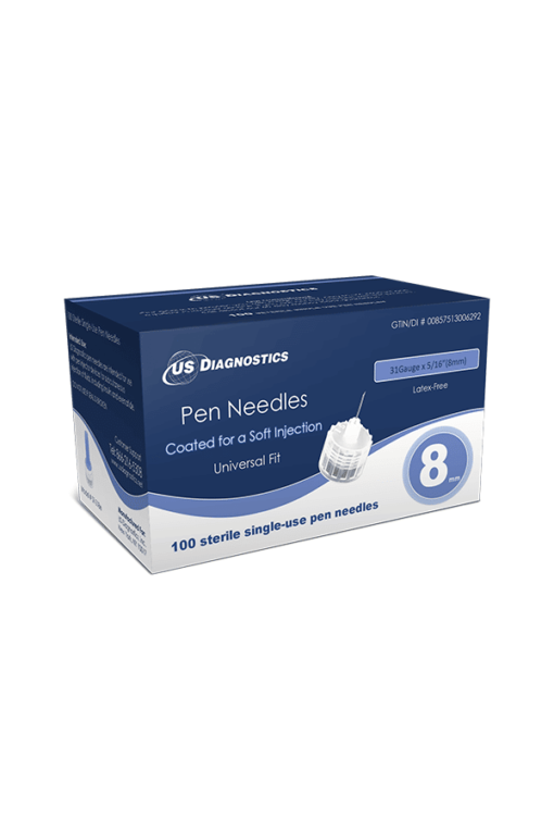 US Diagnostics pen needles 31g 8mm